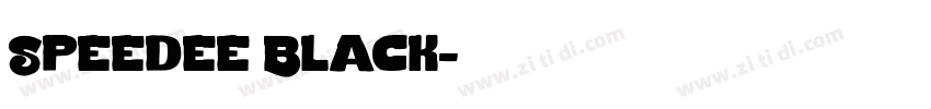 Speedee Black字体转换